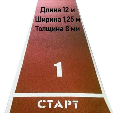 Купить Дорожка для разбега 12 м х 1,25 м. Толщина 8 мм в Вилючинске 